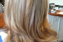 Yummy blonde corrected colour