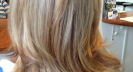 Yummy blonde corrected colour